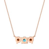 Three-stone Classic Necklace