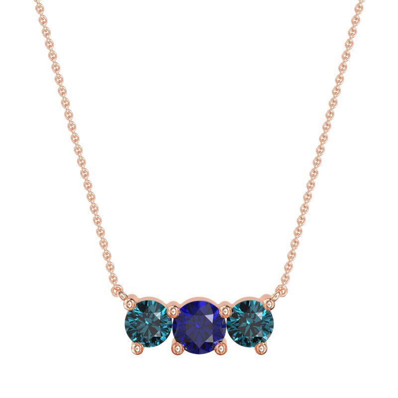 Three-stone Classic Necklace