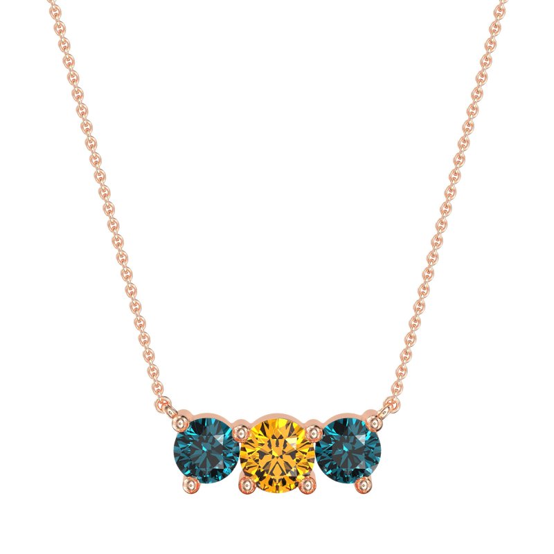 Three-stone Classic Necklace