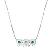 Three-stone Classic Necklace