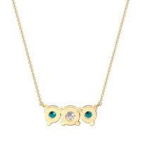 Three-stone Classic Necklace