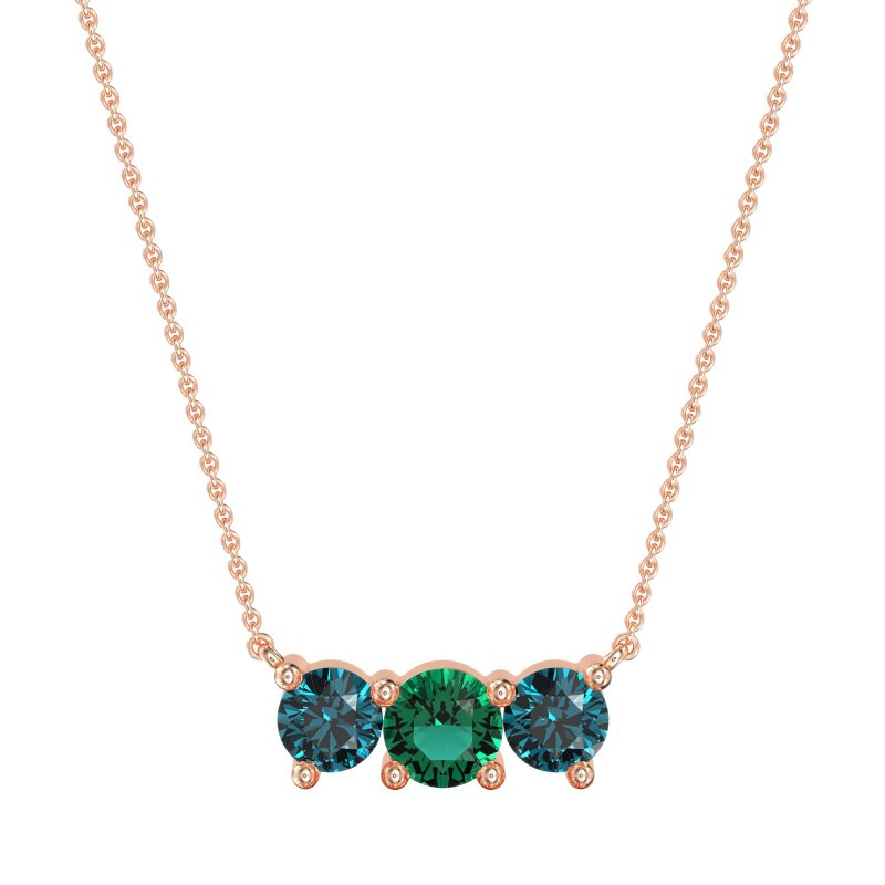 Three-stone Classic Necklace