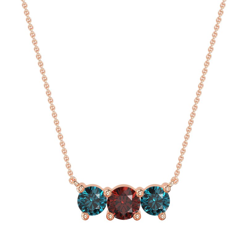 Three-stone Classic Necklace