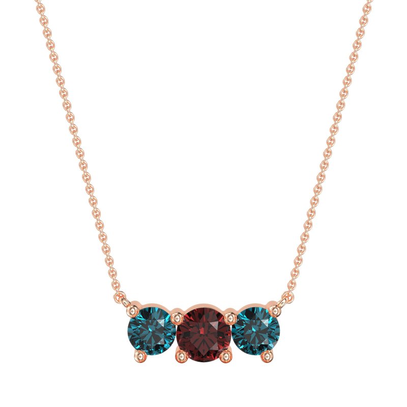 Three-stone Classic Necklace