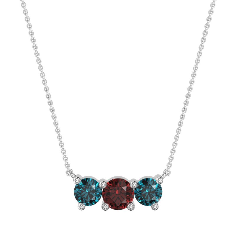 Three-stone Classic Necklace