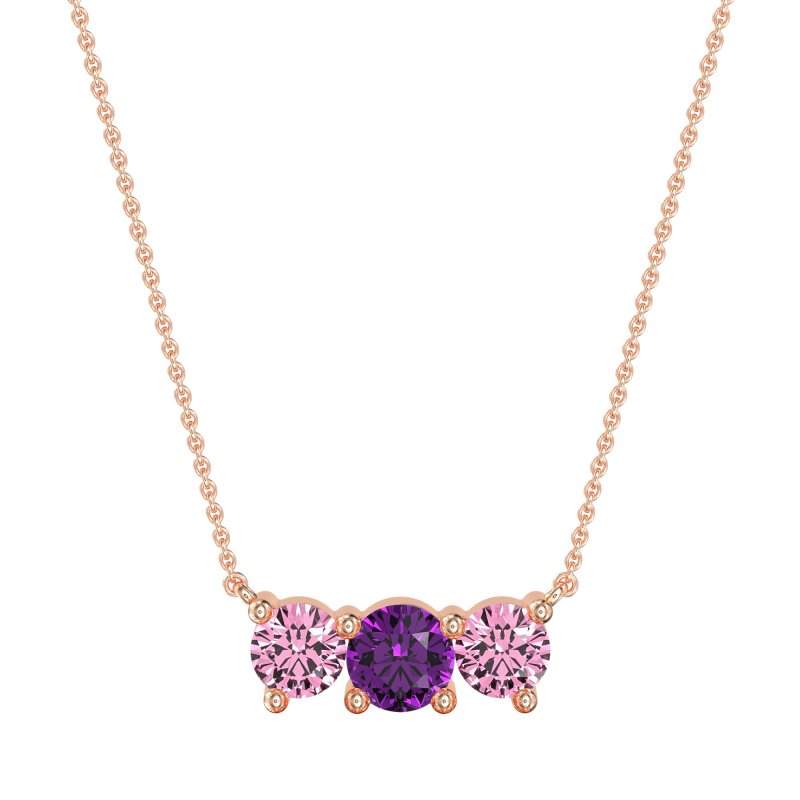 Three-stone Classic Necklace