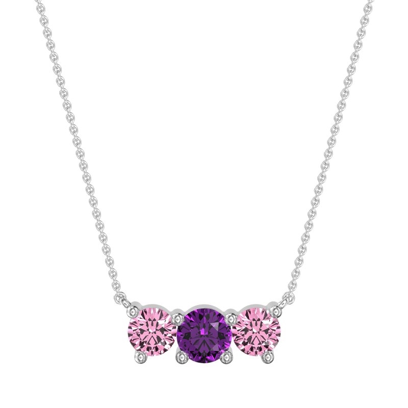 Three-stone Classic Necklace