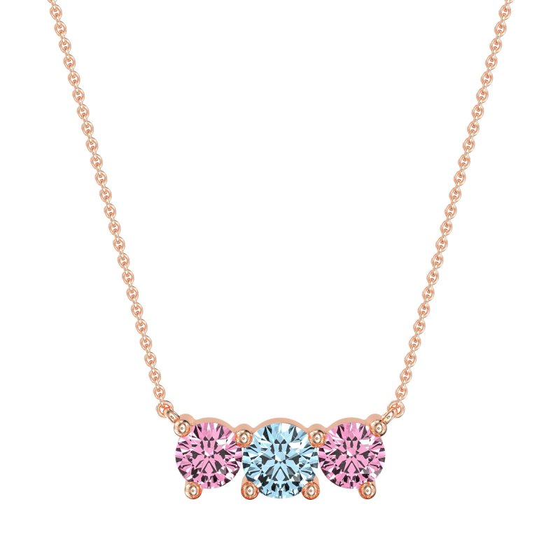 Three-stone Classic Necklace