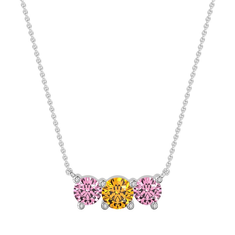 Three-stone Classic Necklace