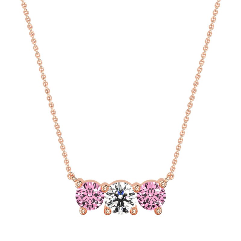 Three-stone Classic Necklace