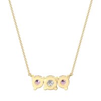 Three-stone Classic Necklace