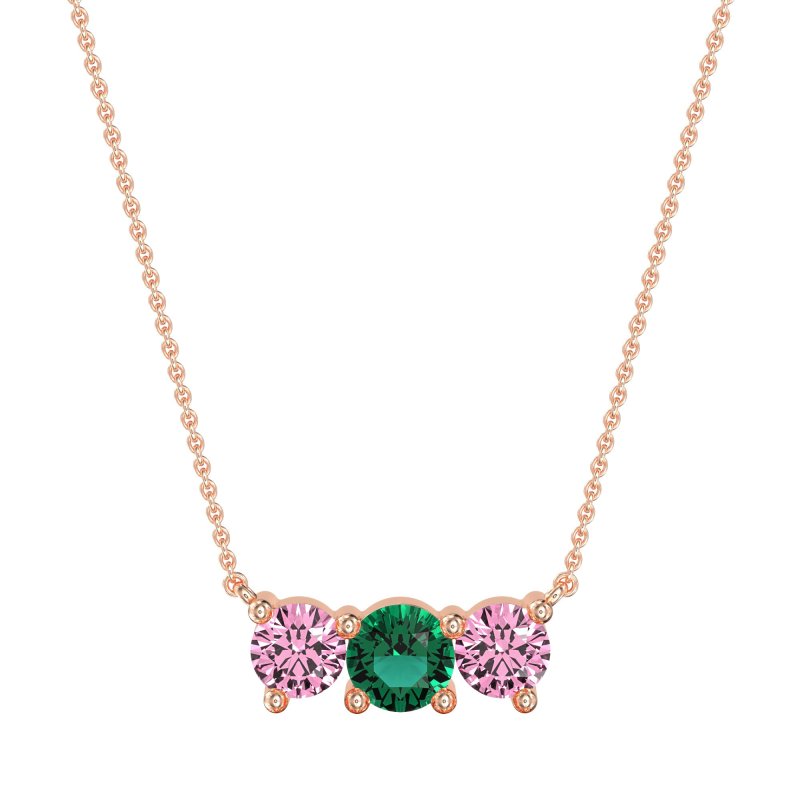 Three-stone Classic Necklace