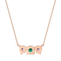 Three-stone Classic Necklace