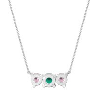 Three-stone Classic Necklace