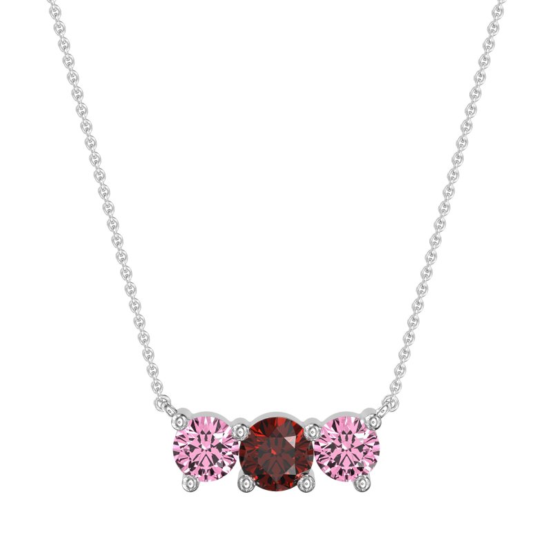 Three-stone Classic Necklace