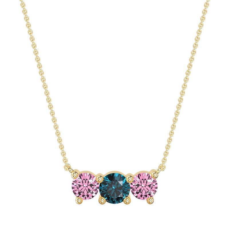 Three-stone Classic Necklace