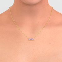 Three-stone Classic Necklace