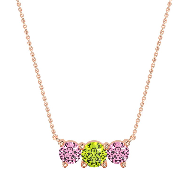 Three-stone Classic Necklace