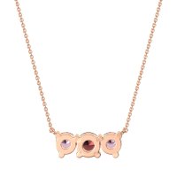 Three-stone Classic Necklace