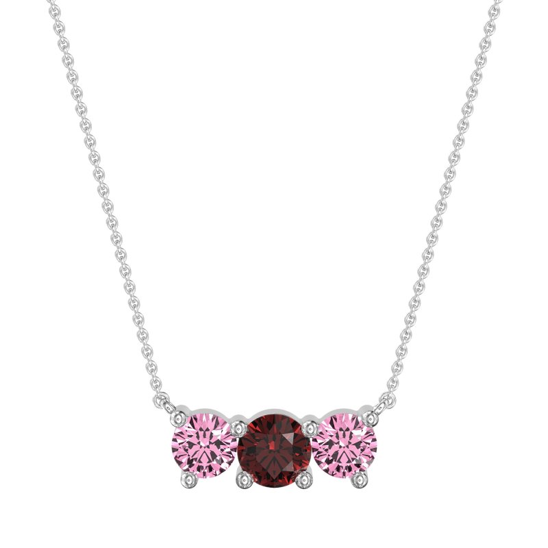Three-stone Classic Necklace