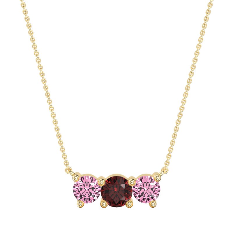 Three-stone Classic Necklace