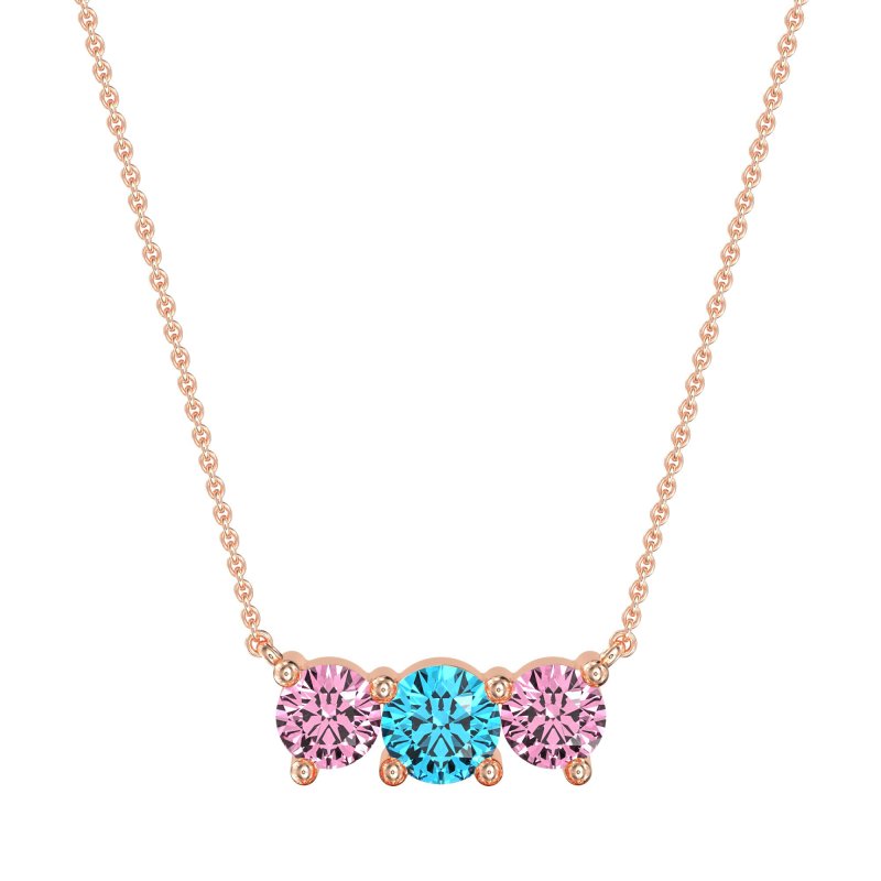 Three-stone Classic Necklace