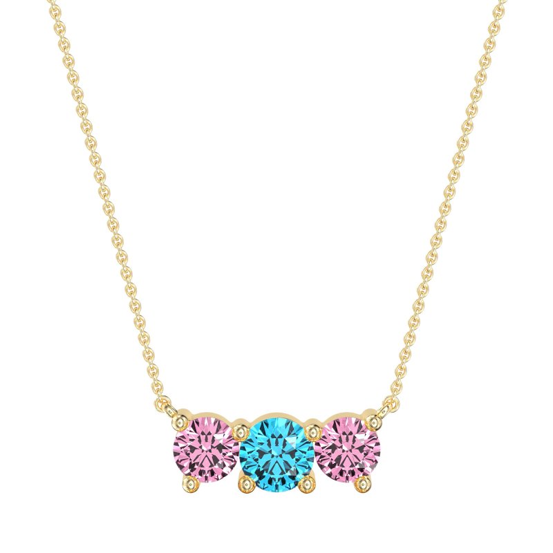 Three-stone Classic Necklace