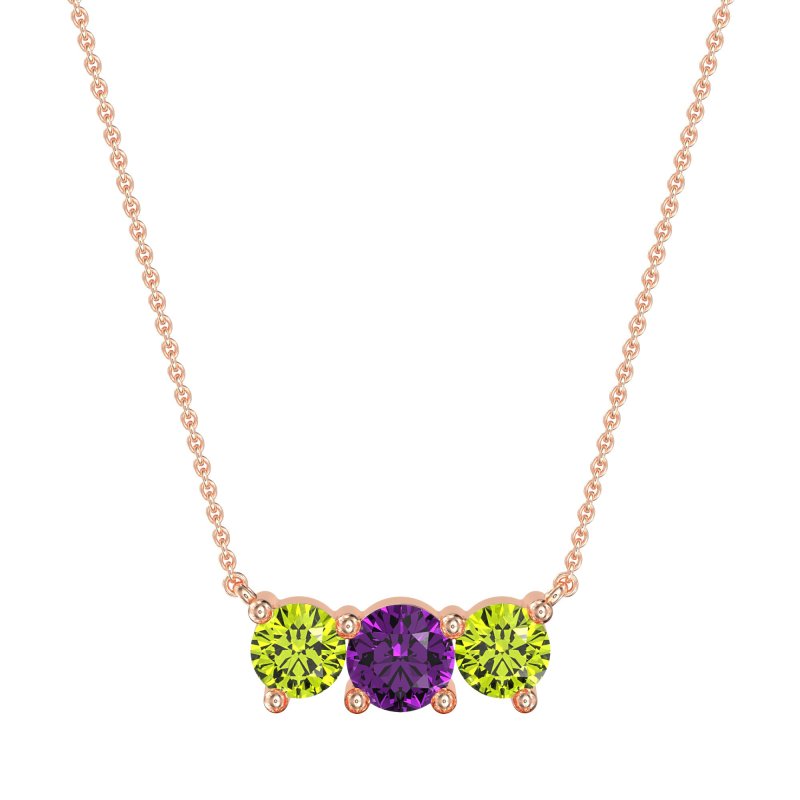 Three-stone Classic Necklace