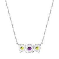 Three-stone Classic Necklace