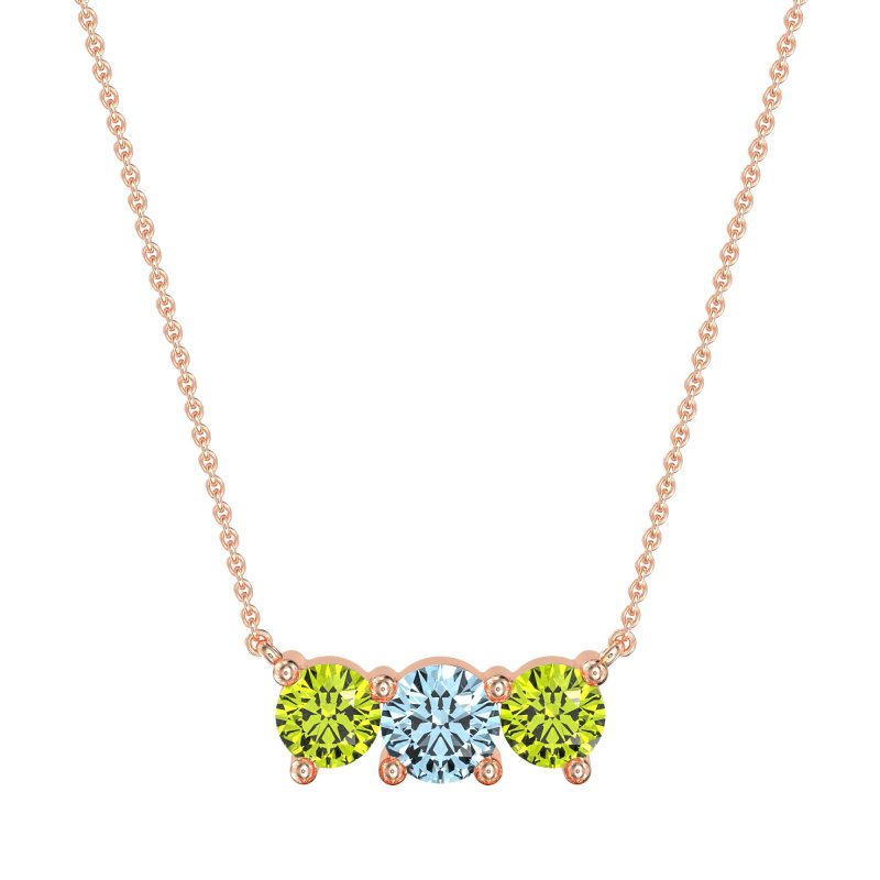 Three-stone Classic Necklace