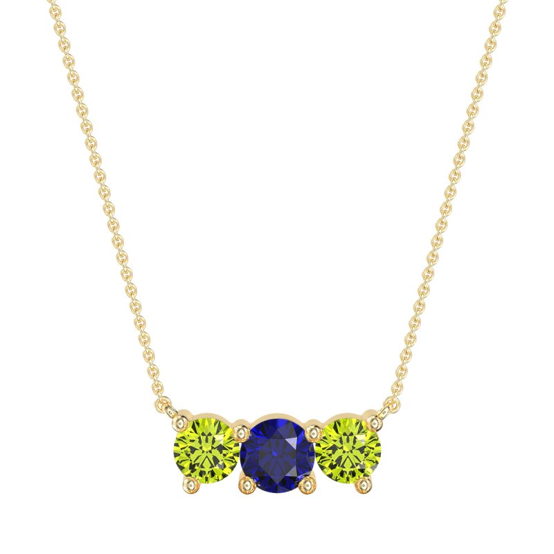 Three-stone Classic Necklace