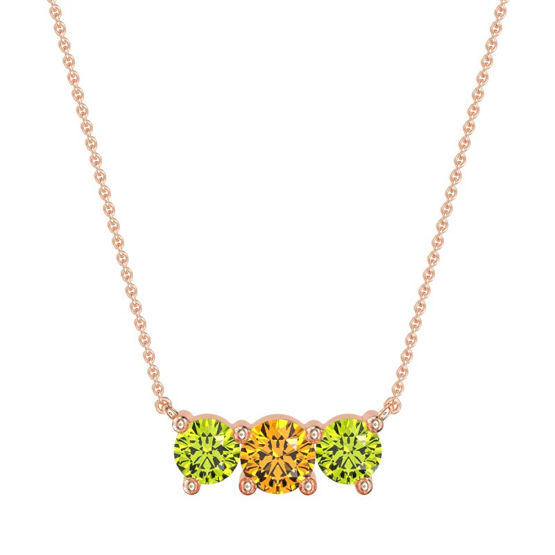 Three-stone Classic Necklace
