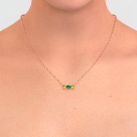 Three-stone Classic Necklace
