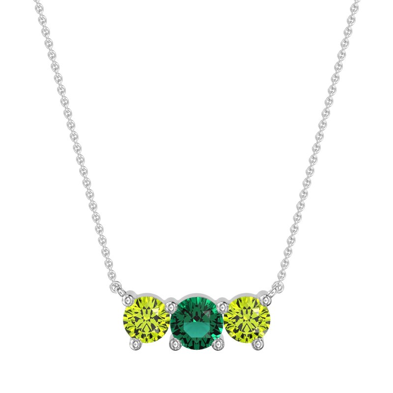 Three-stone Classic Necklace