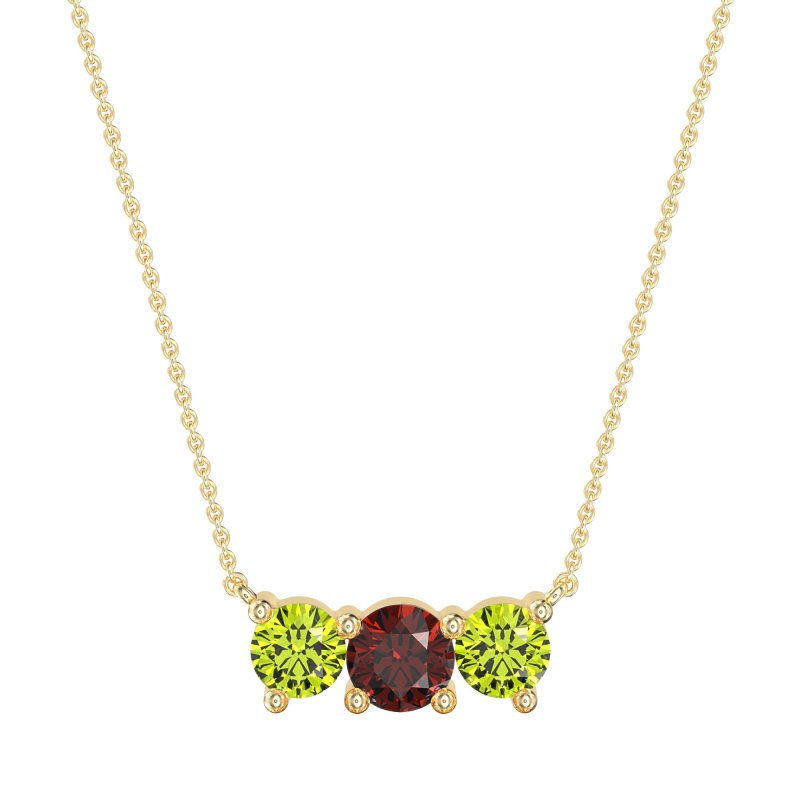 Three-stone Classic Necklace