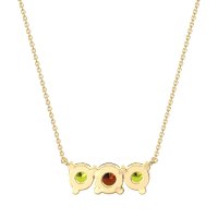 Three-stone Classic Necklace