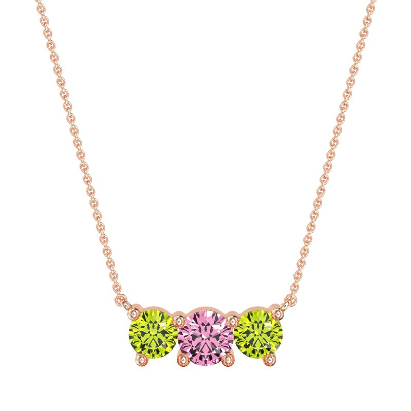 Three-stone Classic Necklace