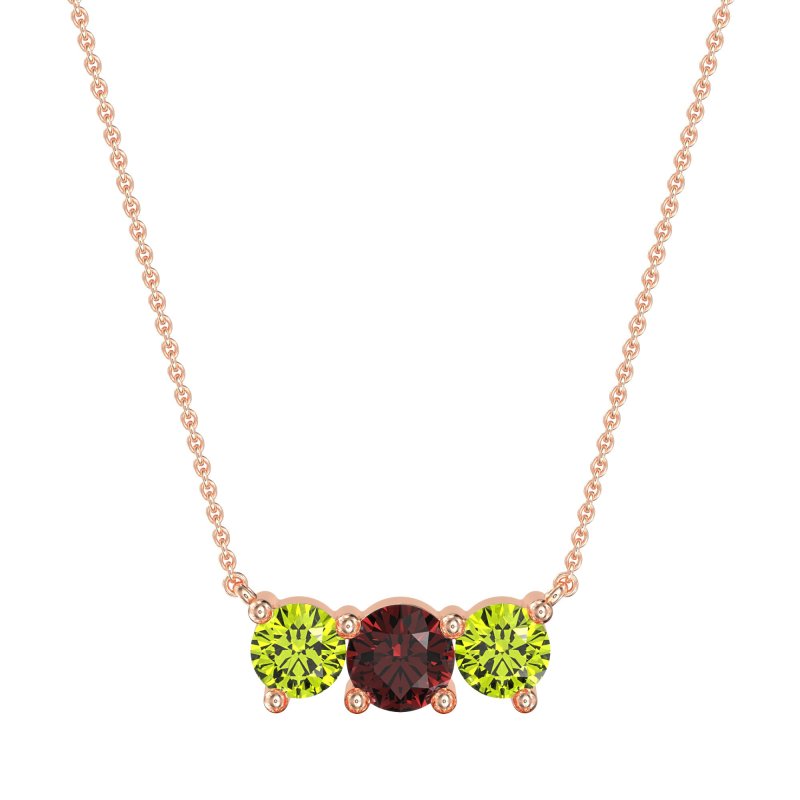 Three-stone Classic Necklace