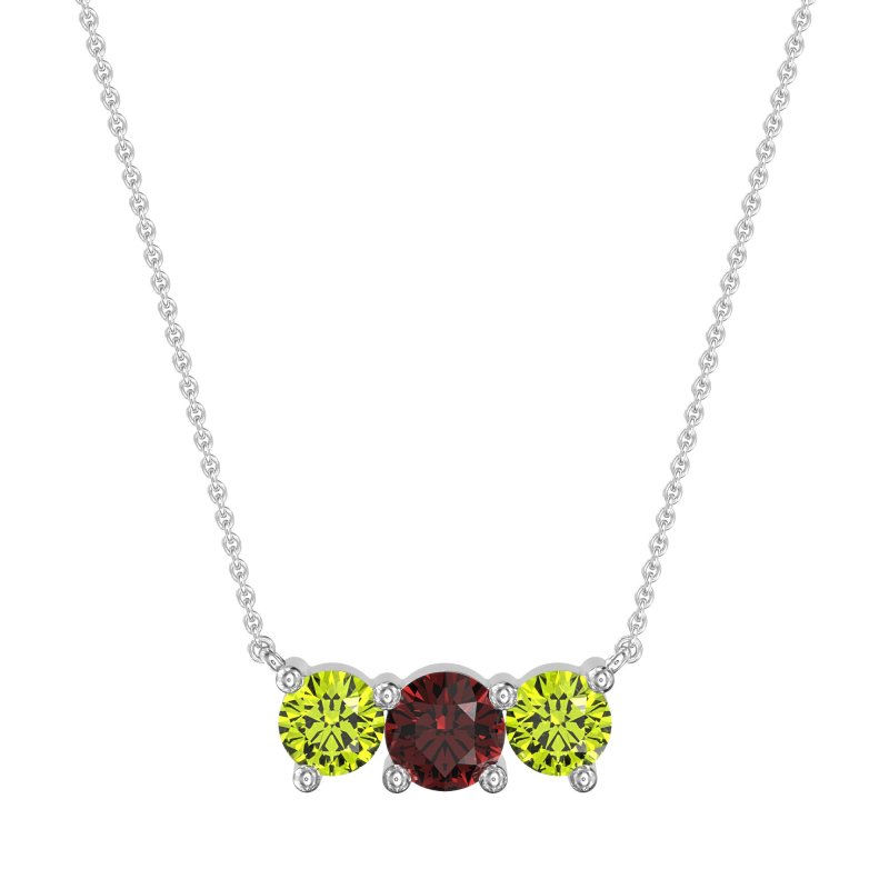Three-stone Classic Necklace