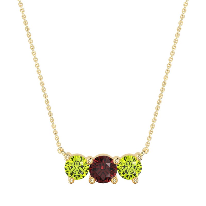 Three-stone Classic Necklace