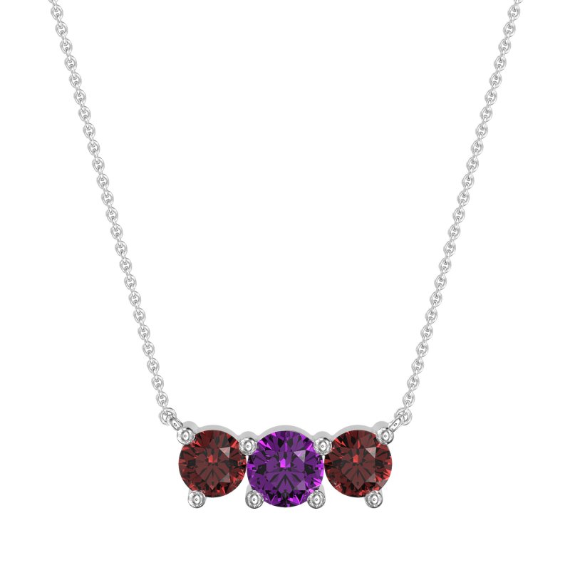Three-stone Classic Necklace