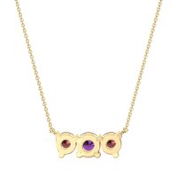 Three-stone Classic Necklace