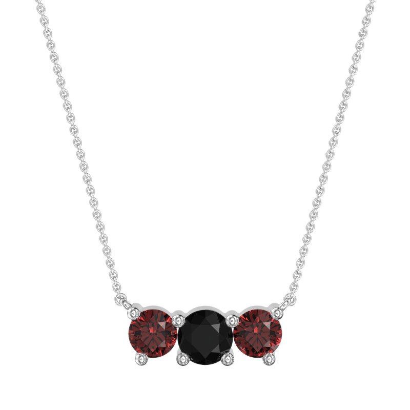 Three-stone Classic Necklace