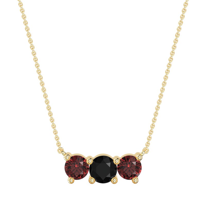 Three-stone Classic Necklace