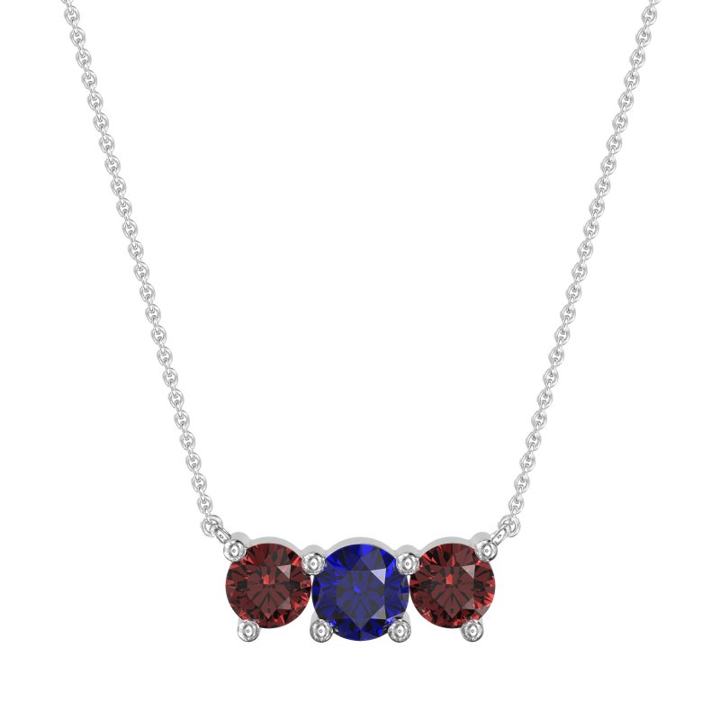 Three-stone Classic Necklace