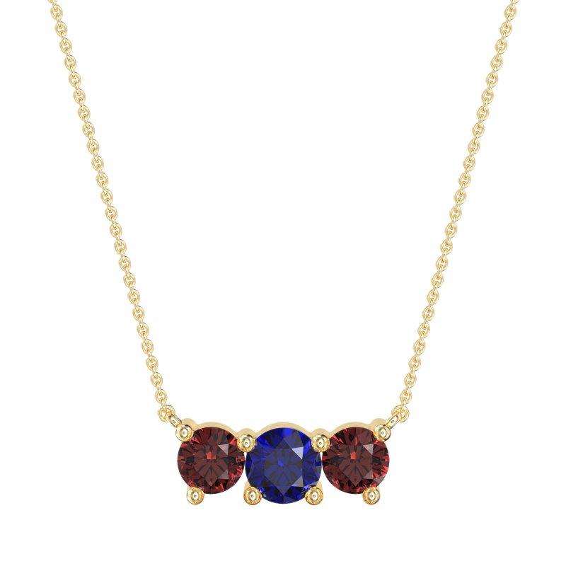 Three-stone Classic Necklace