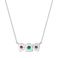 Three-stone Classic Necklace