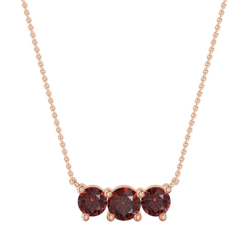 Three-stone Classic Necklace