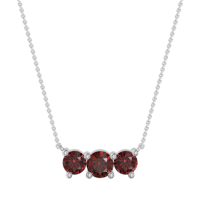 Three-stone Classic Necklace