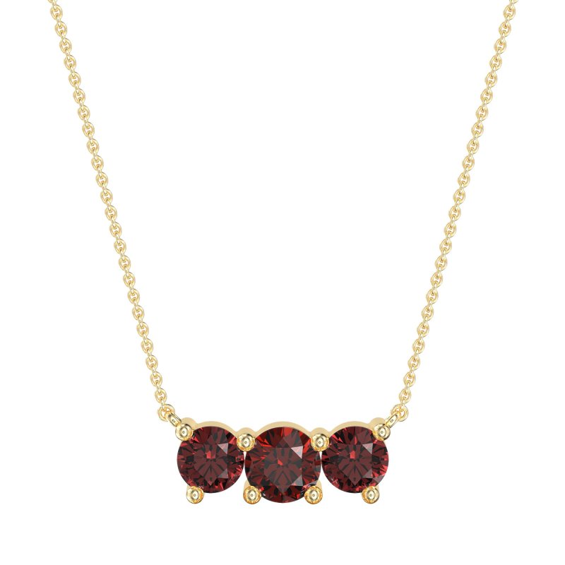 Three-stone Classic Necklace